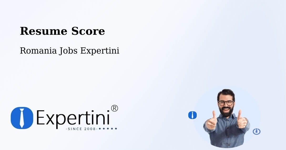 Resume Score & Job Description Match Tool – Vale - Romania Jobs Expertini